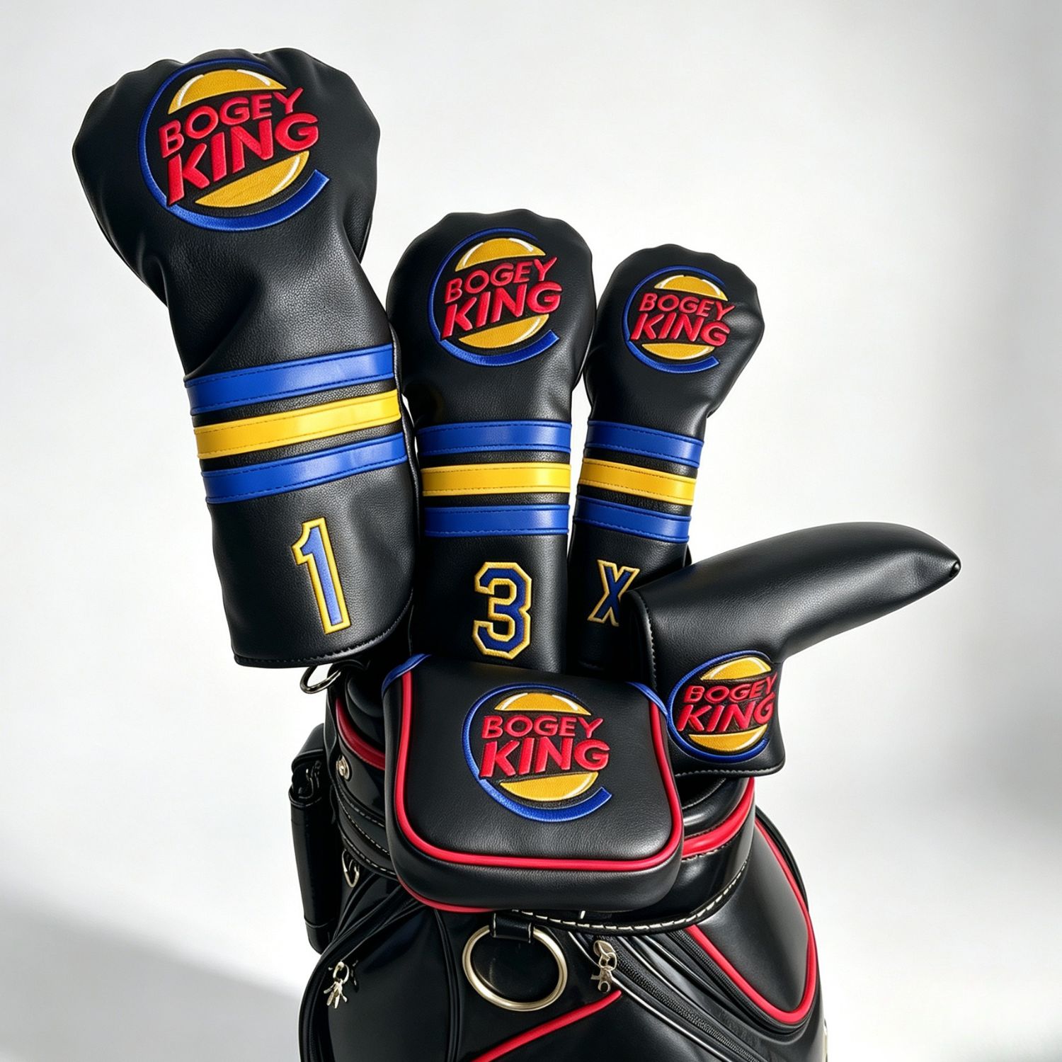 Golf Tees - Funny Bogey King Golf Headcover Covers