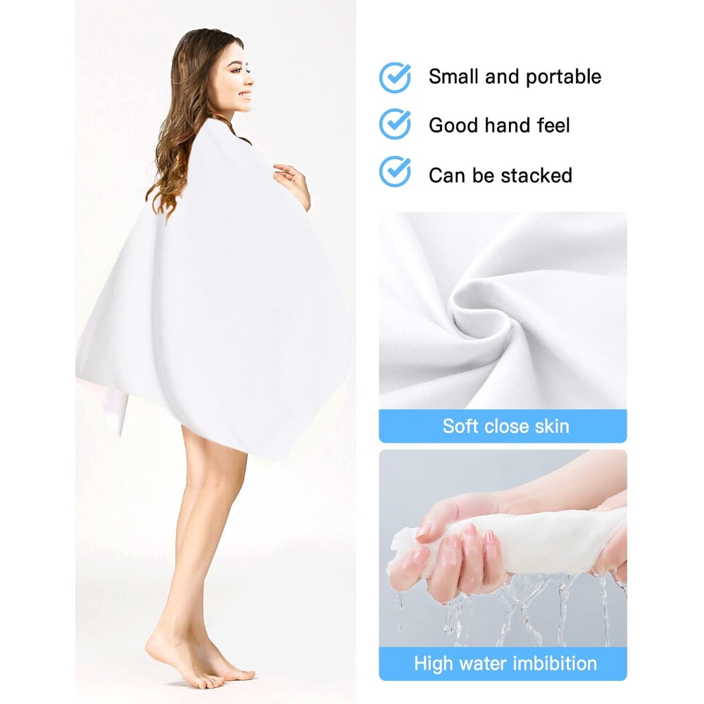 1pc Beach Towel Pure White Tow - Golf Towel recension och pris