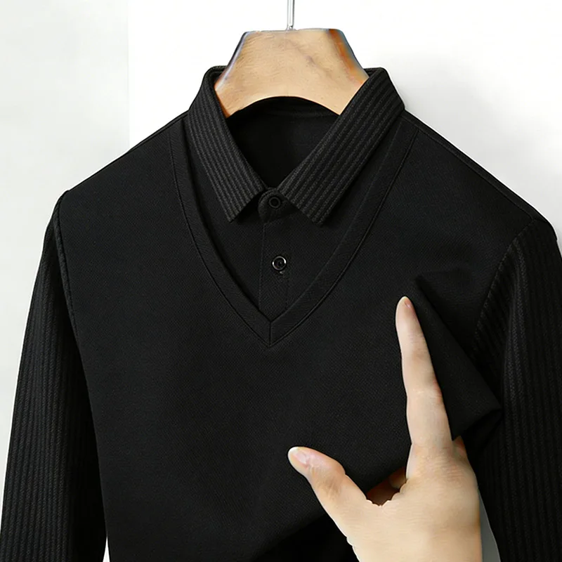 Men's Fake Two Piece Shirt Col - Golf Tees recension och pris