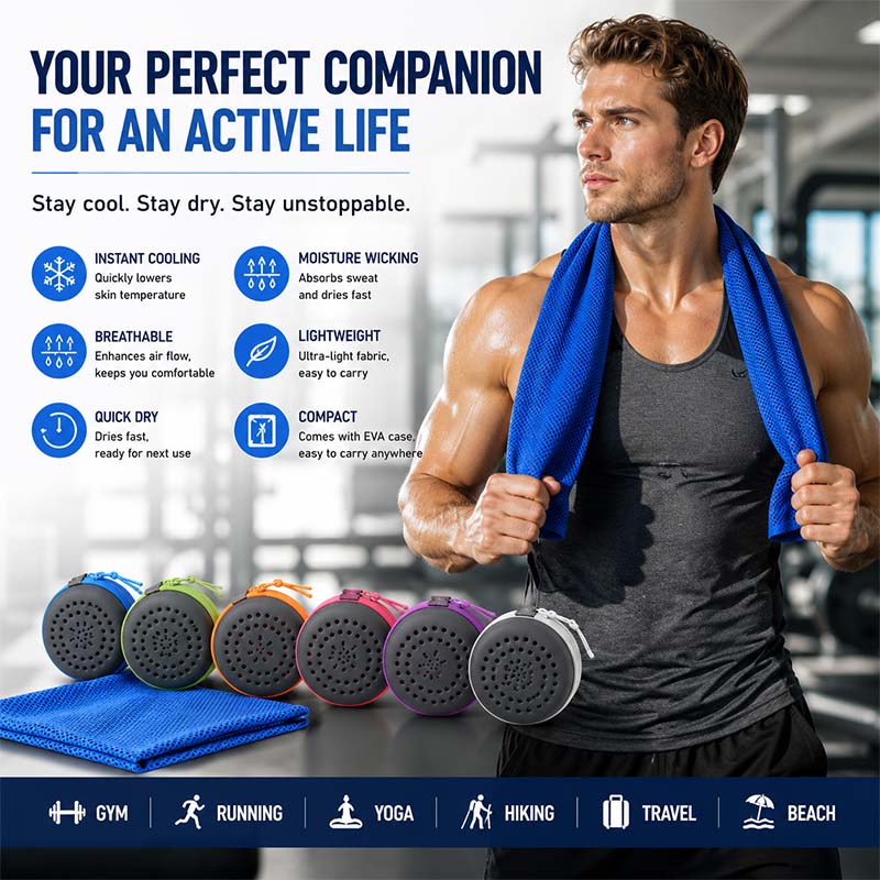 Instant Cooling Towel with EVA - Golf Towel recension och pris