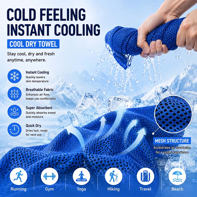 Instant Cooling Towel with EVA - Golf Towel recension och pris